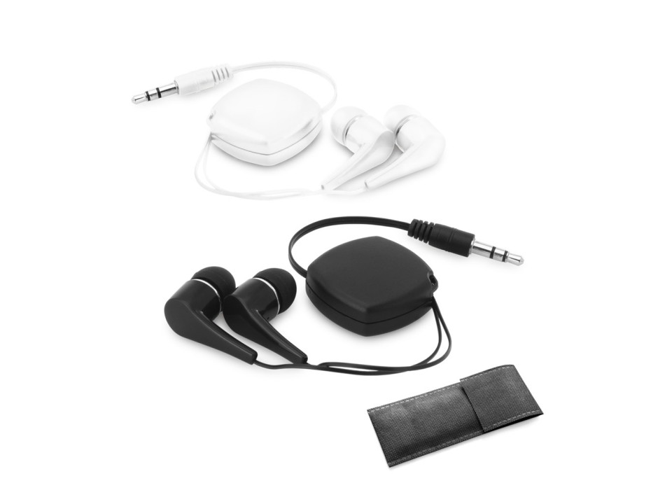PINEL. Auricolari retrattili con cavo in ABS da 0.75 m FullGadgets.com