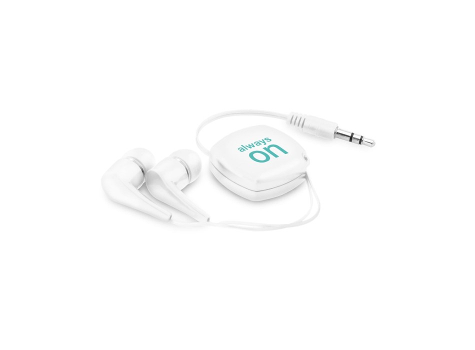 PINEL. Auricolari retrattili con cavo in ABS da 0.75 m FullGadgets.com