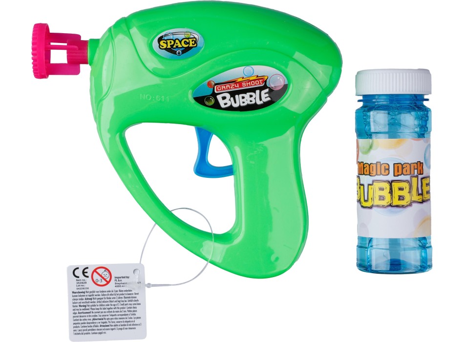 Pistola sparabolle in plastica Hallie FullGadgets.com