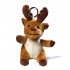 Plush Moose With Keyc 100% Poliestere Personalizzabile