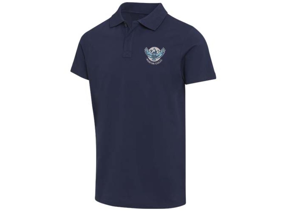 Polo a maniche corte unisex in tessuto biologico certificato OCS da 180 g/m² Graphite FullGadgets.com