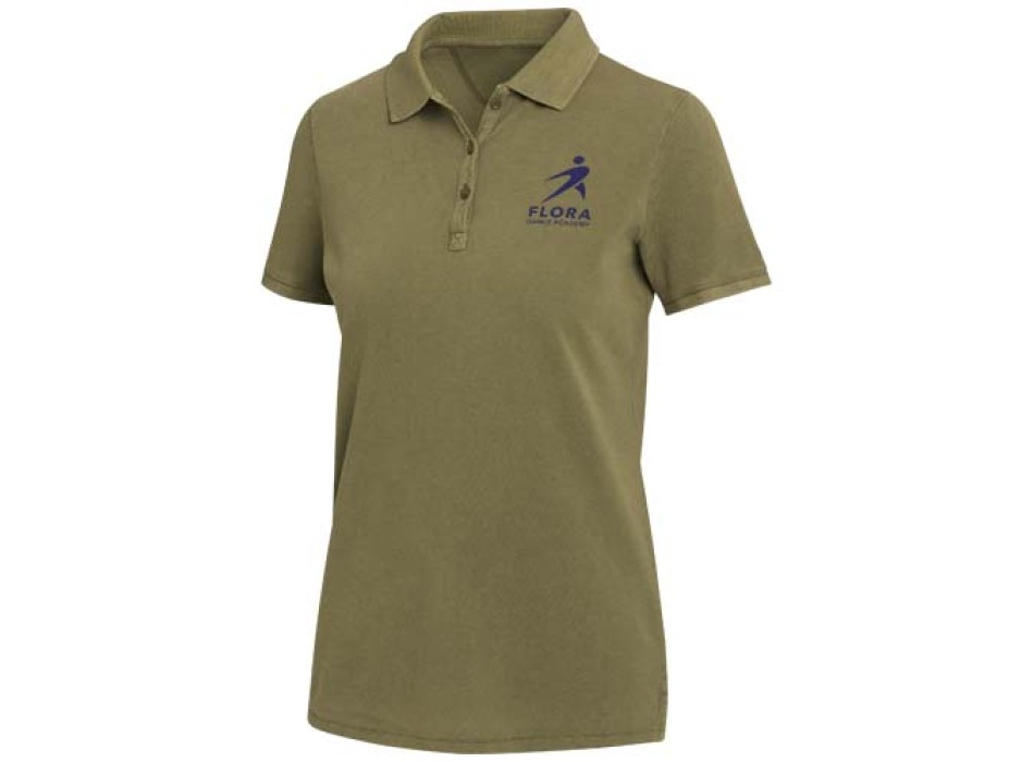 Polo da donna in tessuto lavato da 200 g/m² Calgary FullGadgets.com