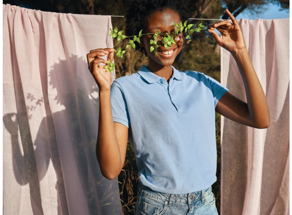 Polo da donna IQONIQ Yosemite in piqué di cotone riciclato FullGadgets.com