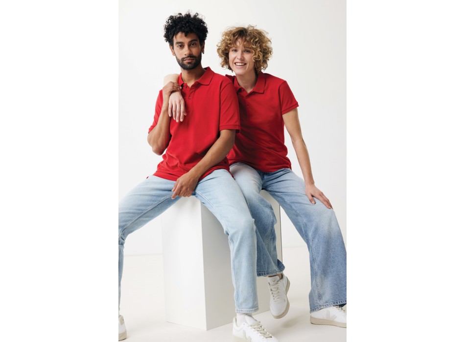 Polo da donna IQONIQ Yosemite in piqué di cotone riciclato FullGadgets.com