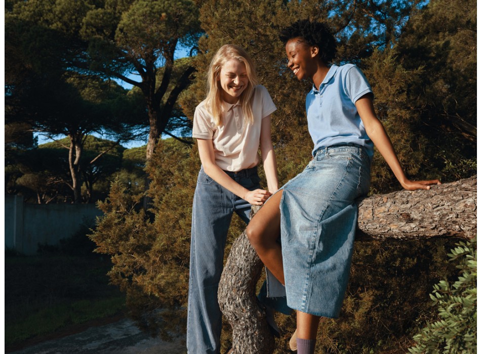 Polo da donna IQONIQ Yosemite in piqué di cotone riciclato FullGadgets.com