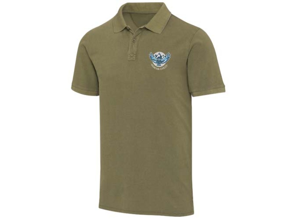 Polo da uomo in tessuto lavato da 200 g/m² Calgary FullGadgets.com
