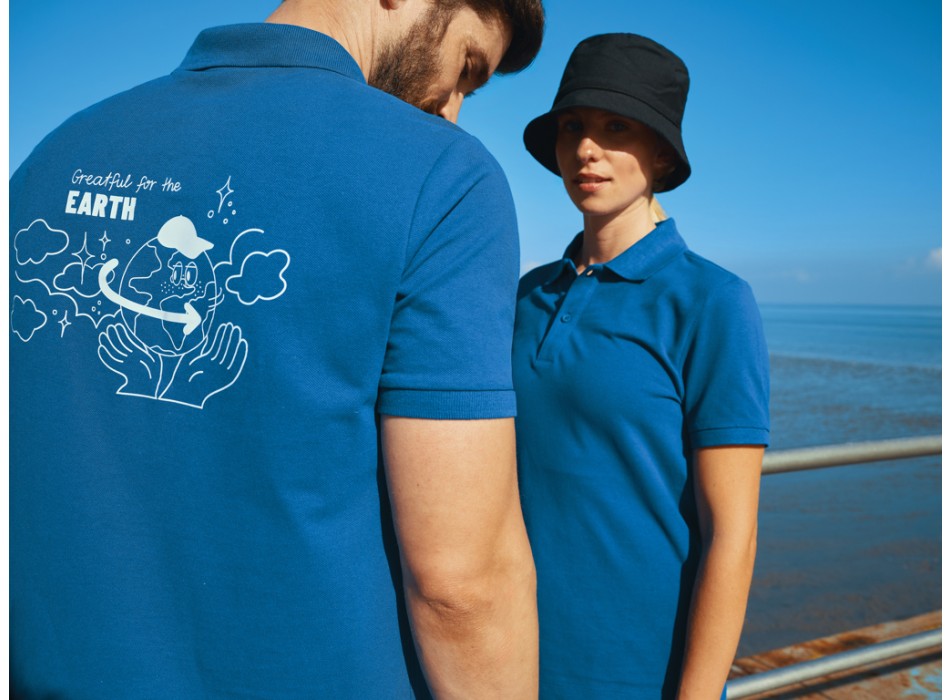 Polo IQONIQ Yosemite in cotone piquet riciclato FullGadgets.com