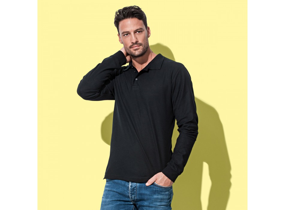 POLO M/L MEN STED 3 BOTT 100%C FullGadgets.com