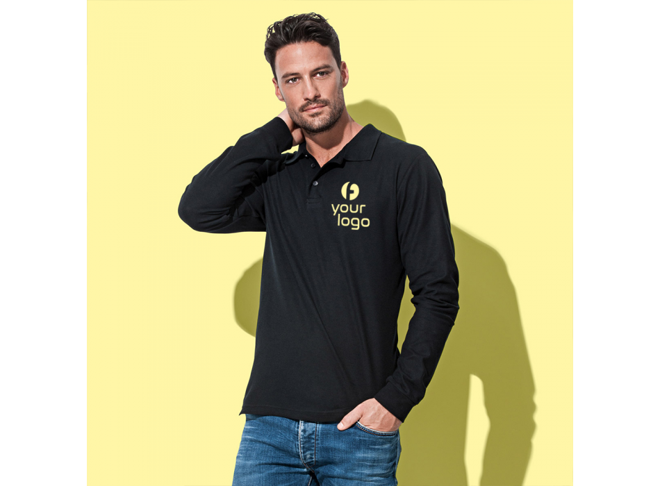 POLO M/L MEN STED 3 BOTT 100%C FullGadgets.com