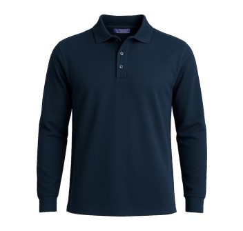 Polo piqué di cotone 100% 180 g/m2, manica lunga, tinta unita FullGadgets.com