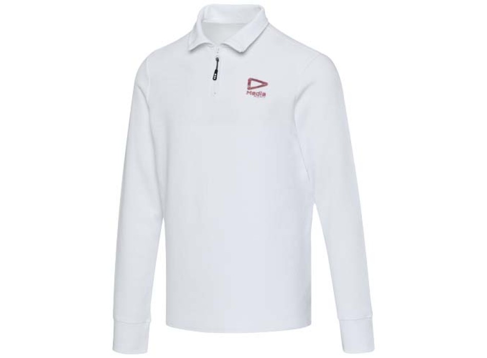 Polo unisex a maniche lunghe con mezza zip Zeus  FullGadgets.com