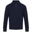 Polo unisex a maniche lunghe con mezza zip Zeus  FullGadgets.com