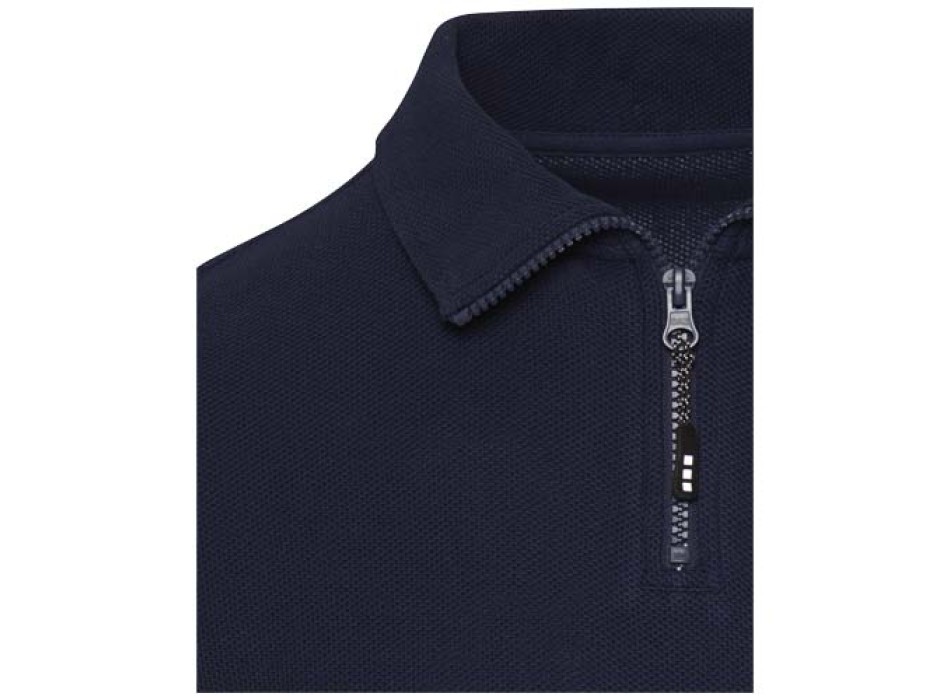 Polo unisex a maniche lunghe con mezza zip Zeus  FullGadgets.com