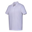 Polo unisex bianca in cotone e poliestere rigenerati da 200 g/m2 FullGadgets.com
