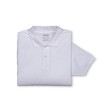 Polo unisex bianca in cotone e poliestere rigenerati da 200 g/m2 FullGadgets.com