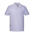 Polo unisex bianca in cotone e poliestere rigenerati da 200 g/m2 FullGadgets.com