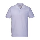 Polo unisex bianca in cotone e poliestere rigenerati da 200 g/m2 FullGadgets.com