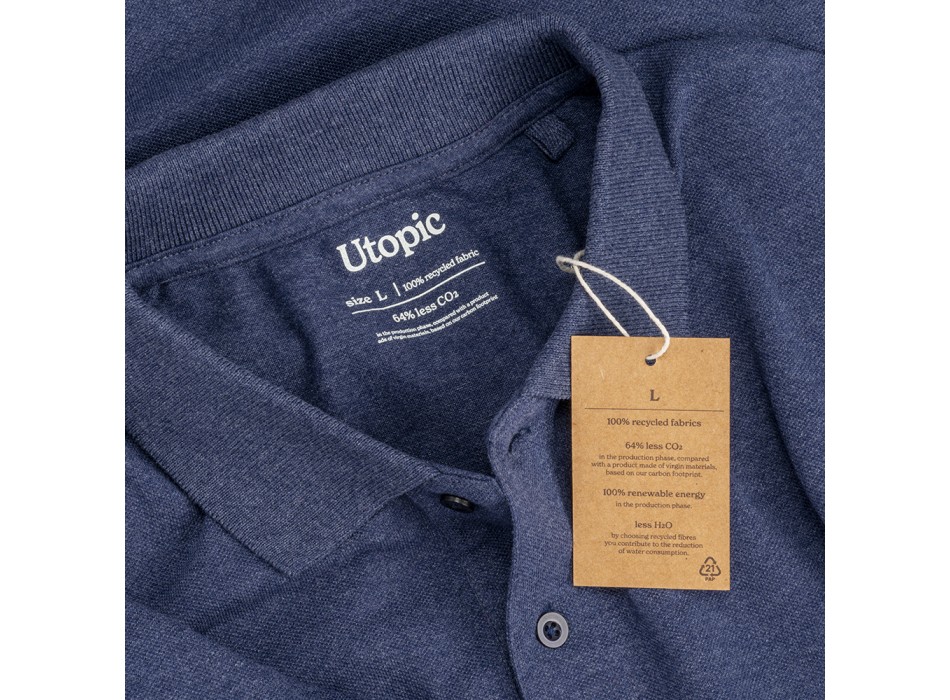 Polo unisex in cotone e poliestere rigenerati da 200 g/m2 FullGadgets.com