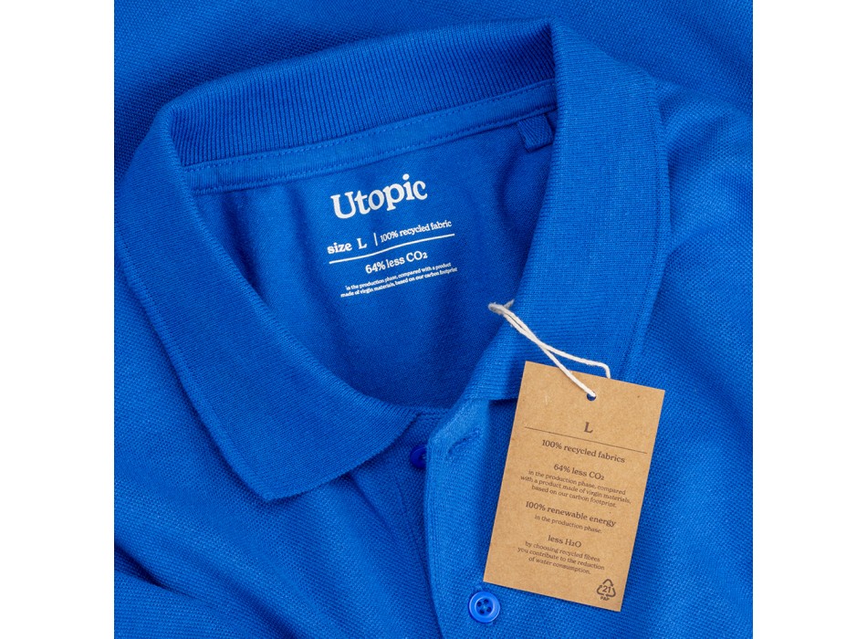 Polo unisex in cotone e poliestere rigenerati da 200 g/m2 FullGadgets.com