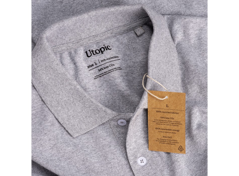 Polo unisex in cotone e poliestere rigenerati da 200 g/m2 FullGadgets.com