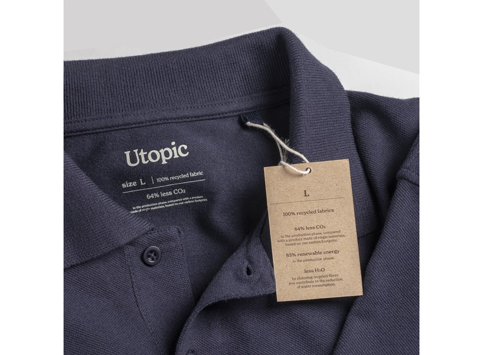 Polo unisex in cotone e poliestere rigenerati da 200 g/m2 FullGadgets.com
