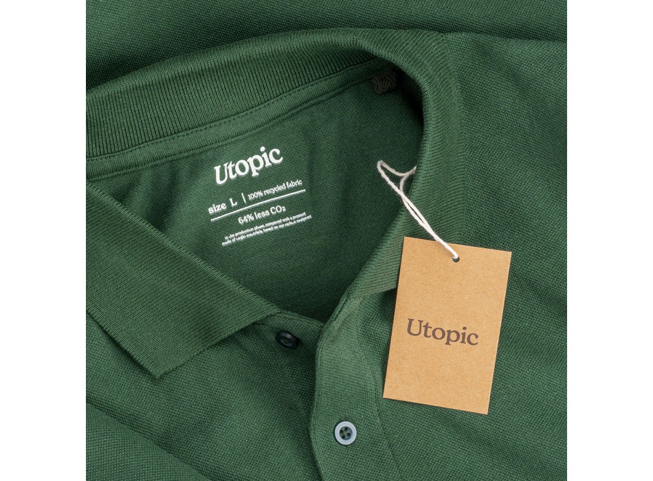 Polo unisex in cotone e poliestere rigenerati da 200 g/m2 FullGadgets.com