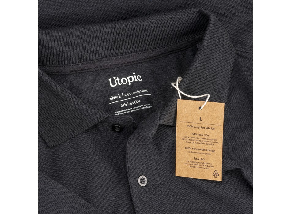 Polo unisex in cotone e poliestere rigenerati da 200 g/m2 FullGadgets.com