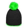 Pompon Hat with Contrast Stripe FullGadgets.com