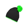 Pompon Hat with Contrast Stripe FullGadgets.com