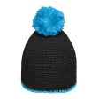 Pompon Hat with Contrast Stripe FullGadgets.com