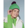 Pompon Hat with Contrast Stripe FullGadgets.com