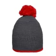 Pompon Hat with Contrast Stripe FullGadgets.com
