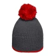Pompon Hat with Contrast Stripe FullGadgets.com