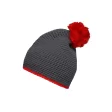 Pompon Hat with Contrast Stripe FullGadgets.com