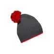 Pompon Hat with Contrast Stripe FullGadgets.com