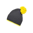 Pompon Hat with Contrast Stripe FullGadgets.com