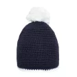 Pompon Hat with Contrast Stripe FullGadgets.com