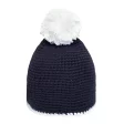 Pompon Hat with Contrast Stripe FullGadgets.com