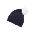 Pompon Hat with Contrast Stripe FullGadgets.com