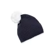 Pompon Hat with Contrast Stripe FullGadgets.com