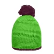 Pompon Hat with Contrast Stripe FullGadgets.com