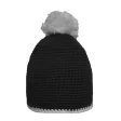 Pompon Hat with Contrast Stripe FullGadgets.com