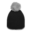Pompon Hat with Contrast Stripe FullGadgets.com