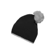 Pompon Hat with Contrast Stripe FullGadgets.com