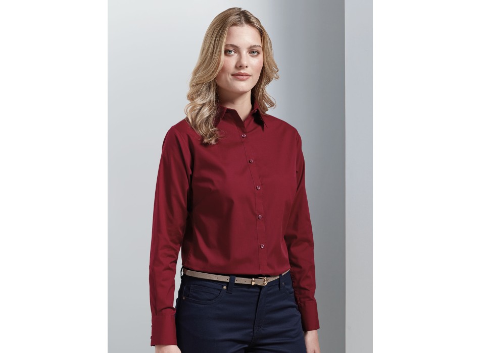 Poplin Long Sleeve Blouse FullGadgets.com