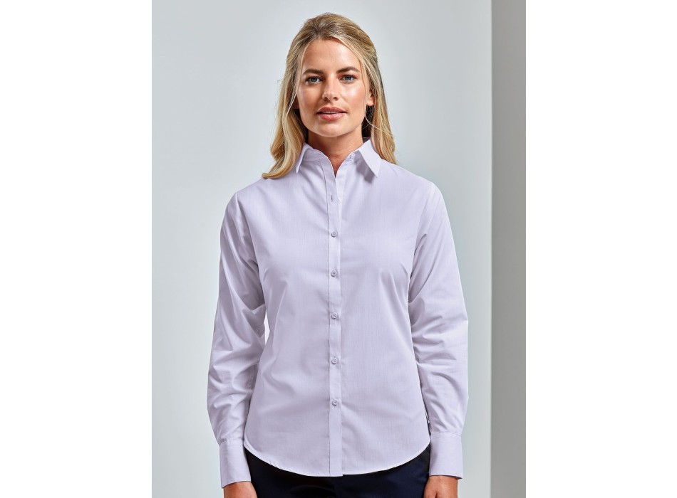 Poplin Long Sleeve Blouse FullGadgets.com