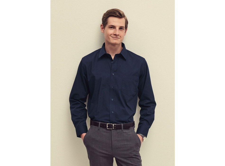 Poplin Shirt Long Sleeve FullGadgets.com