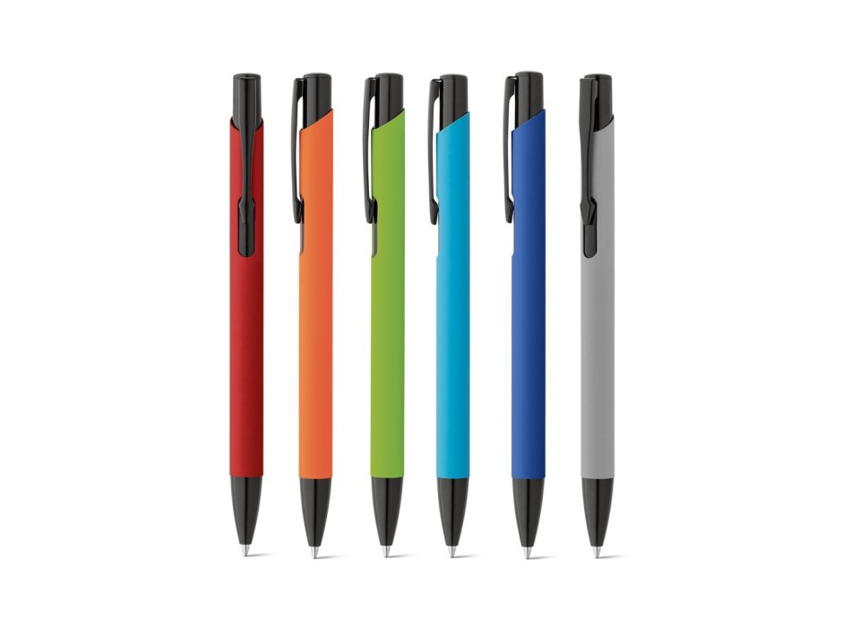 POPPINS. Penna a sfera in alluminio con finitura in gomma FullGadgets.com