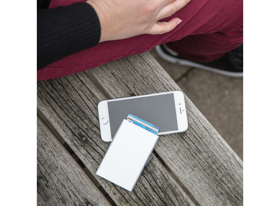 Porta carte di credito RFID in alluminio C-Secure FullGadgets.com