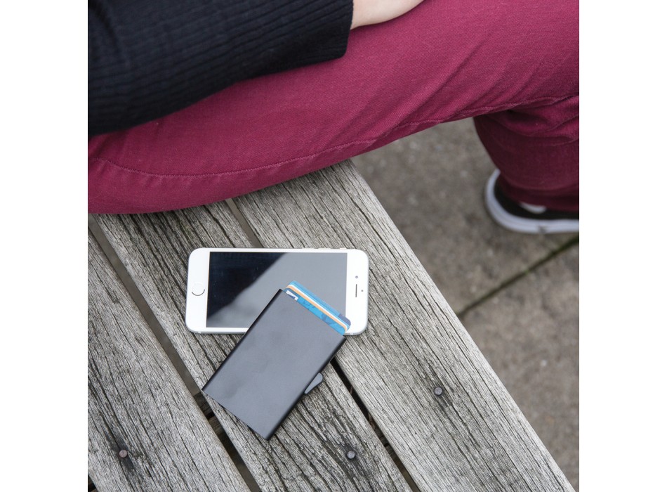 Porta carte di credito RFID in alluminio C-Secure FullGadgets.com